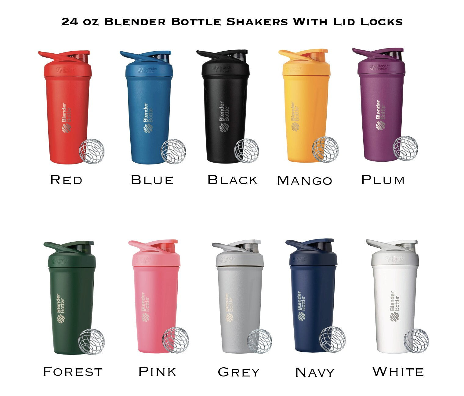 Custom Blender Bottle Engraved Metal Gym Cup Work Out Bottle Personalized