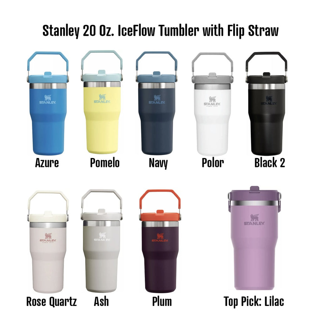 Hello Kitty Stanley Tumbler Iceflow Custom Engraved Personalized water bottle 30 oz and 20 oz Stanley Iceflow with flip straw engraved