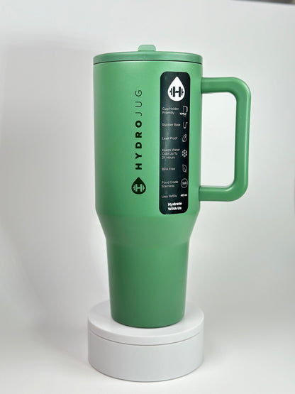 Hydrojug 40 oz traveler custom engraved tumbler doesn't leak gym tumbler gift idea personalized.