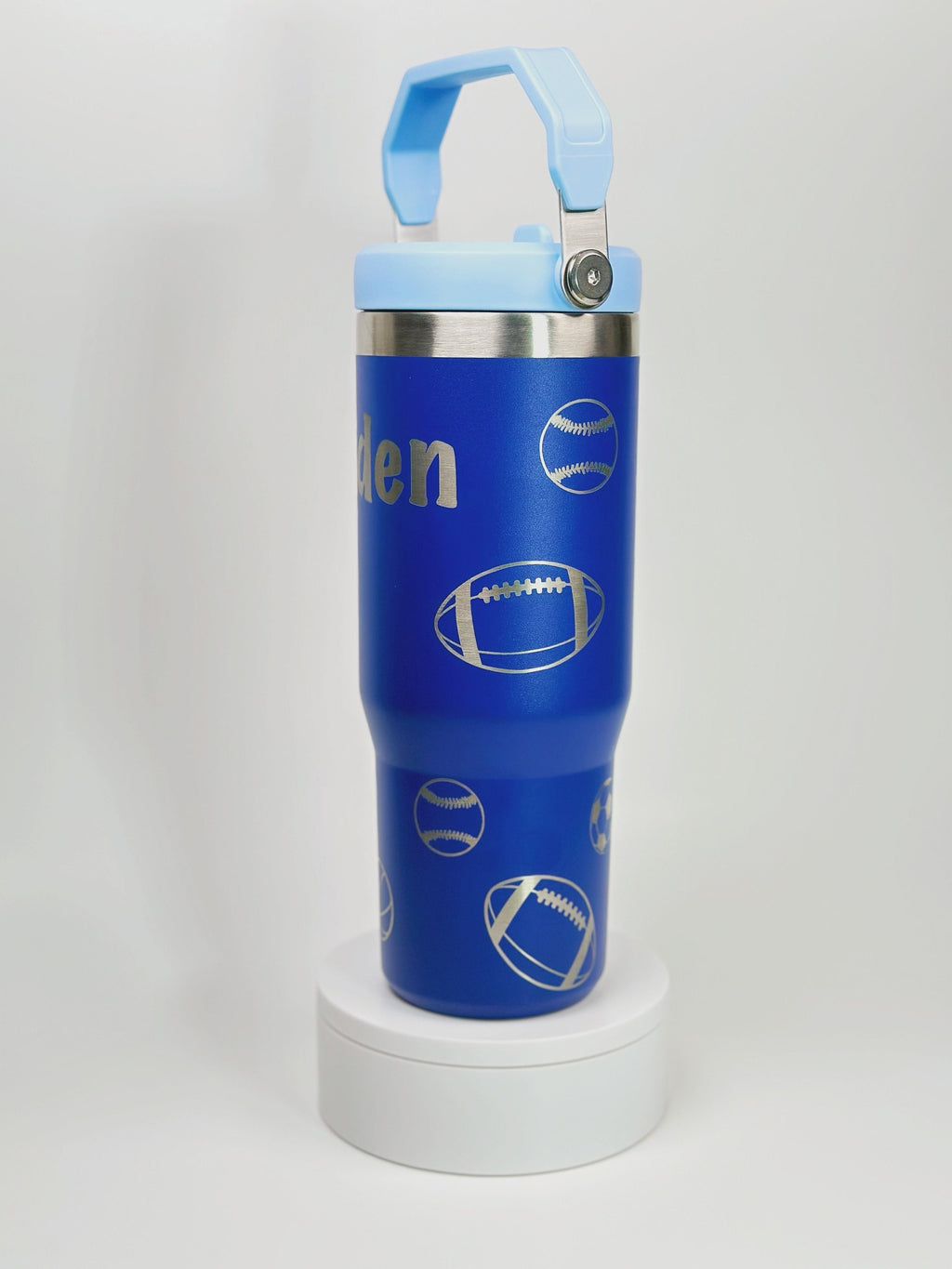 Sports Custom Engraved Stanley 30 Oz. IceFlow Tumbler with Flip Straw Personalized Tumbler Personalized water bottle Laser Engraved