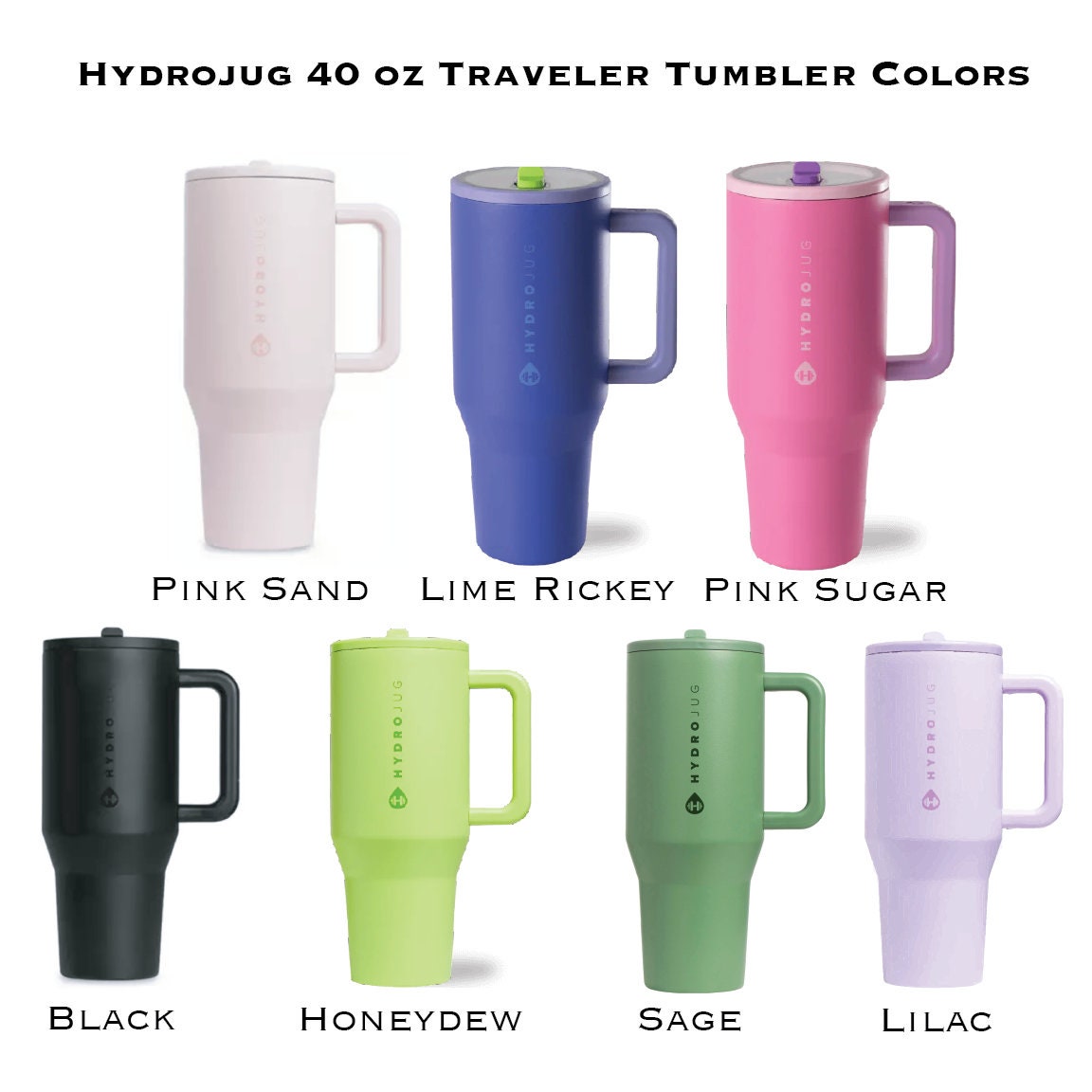 Hydrojug 40 oz traveler custom engraved tumbler doesn't leak gym tumbler gift idea personalized.