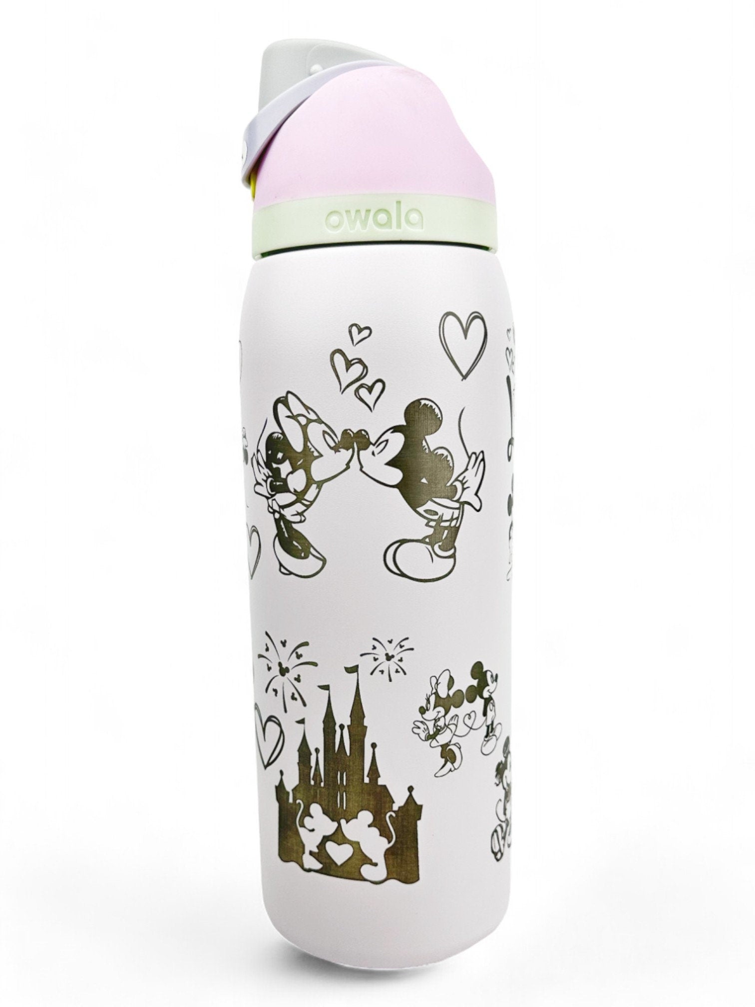 Mickey and Minnie Owala Engravings Disney Custom Engraved Water Bottle Love Disney Gift Idea For Mickey Lovers