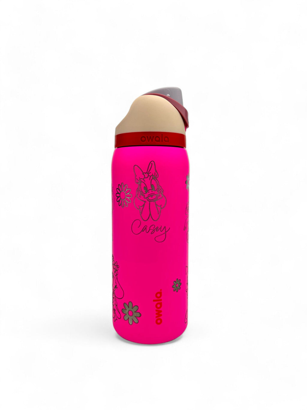 Daisy Duck Owala Engravings Disney Custom Engraved Water Bottle Love Disney Gift Idea For Daisy Lovers Leak Proof Tumbler Engraved Gift