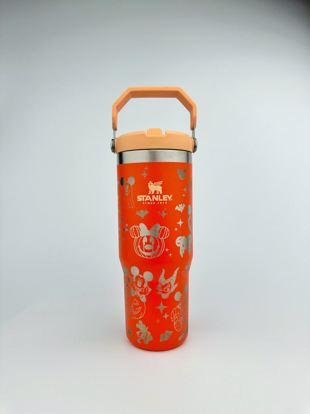 Disney Halloween Stanley Tumbler Iceflow Custom Engraved Personalized water bottle 30 oz and 20 oz Stanley Iceflow with flip straw engraved