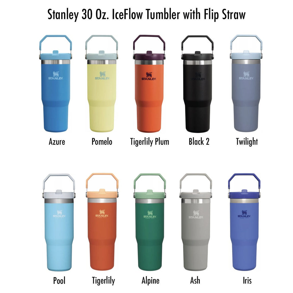 Disney Halloween Stanley Tumbler Iceflow Custom Engraved Personalized water bottle 30 oz and 20 oz Stanley Iceflow with flip straw engraved