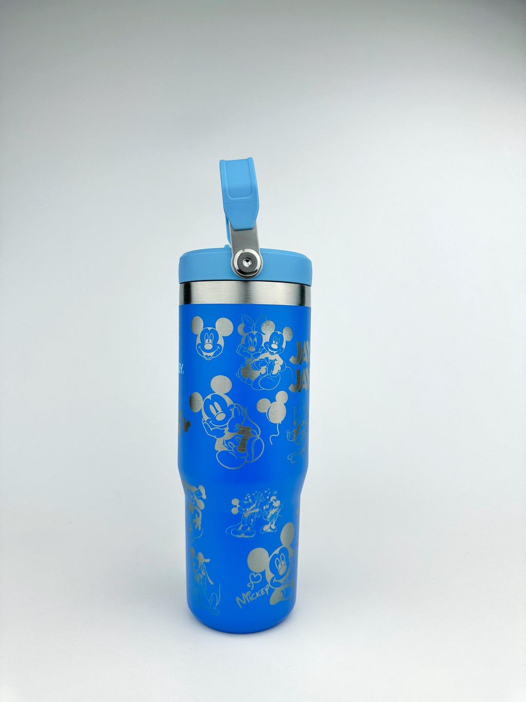 Mickey Mouse Stanley Tumbler Iceflow Custom Engraved Personalized water bottle 30 oz and 20 oz Stanley Iceflow with flip straw engraved