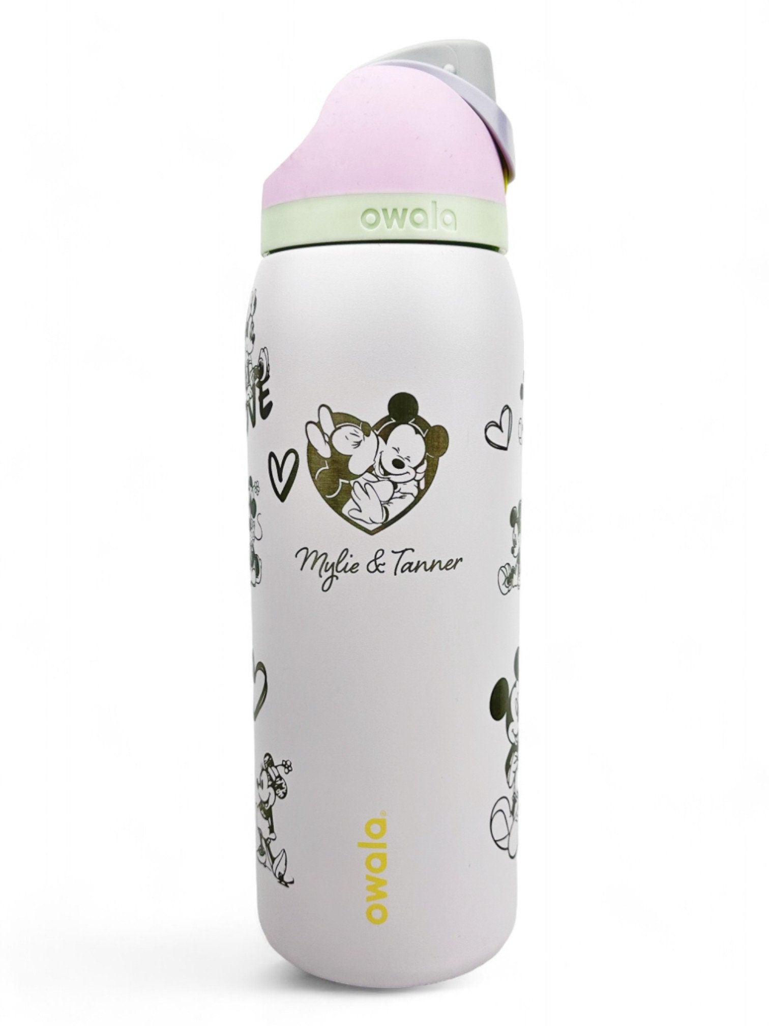 Mickey and Minnie Owala Engravings Disney Custom Engraved Water Bottle Love Disney Gift Idea For Mickey Lovers