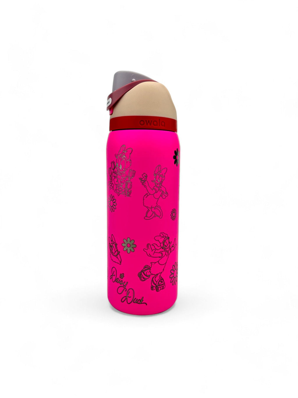 Daisy Duck Owala Engravings Disney Custom Engraved Water Bottle Love Disney Gift Idea For Daisy Lovers Leak Proof Tumbler Engraved Gift
