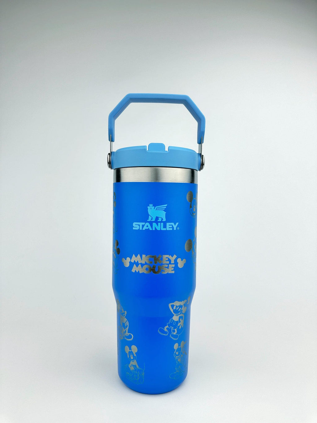 Mickey Mouse Stanley Tumbler Iceflow Custom Engraved Personalized water bottle 30 oz and 20 oz Stanley Iceflow with flip straw engraved