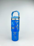 Mickey Mouse Stanley Tumbler Iceflow Custom Engraved Personalized water bottle 30 oz and 20 oz Stanley Iceflow with flip straw engraved