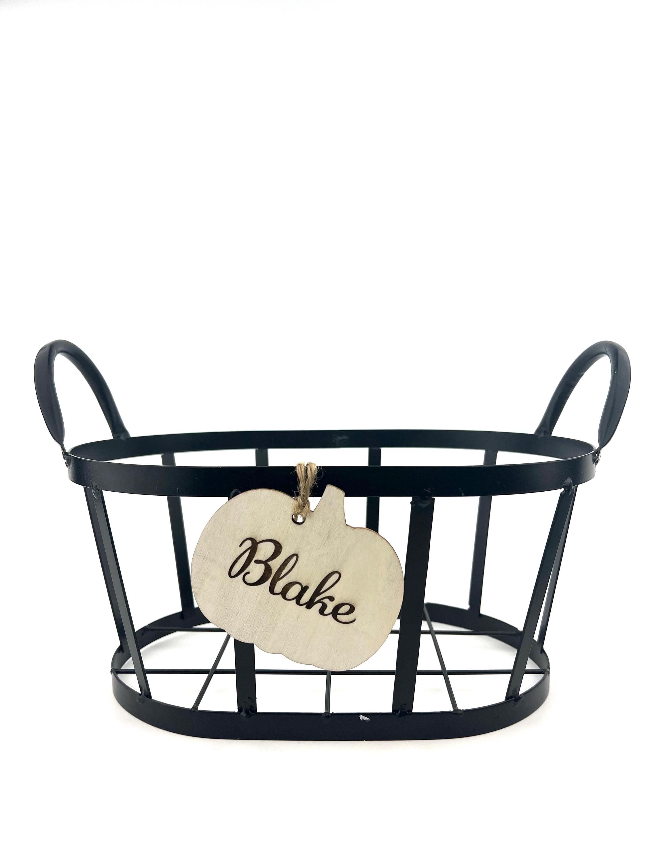 Halloween Boo Basket Tags wood Halloween tags for baskets pumpkin ornament tag wood spooky decoration fall ornament