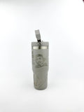Tupac Lover Stanley Tumbler Iceflow Custom Engraved Personalized water bottle 30 oz or 20 oz Stanley Iceflow with flip straw engraved Rapper