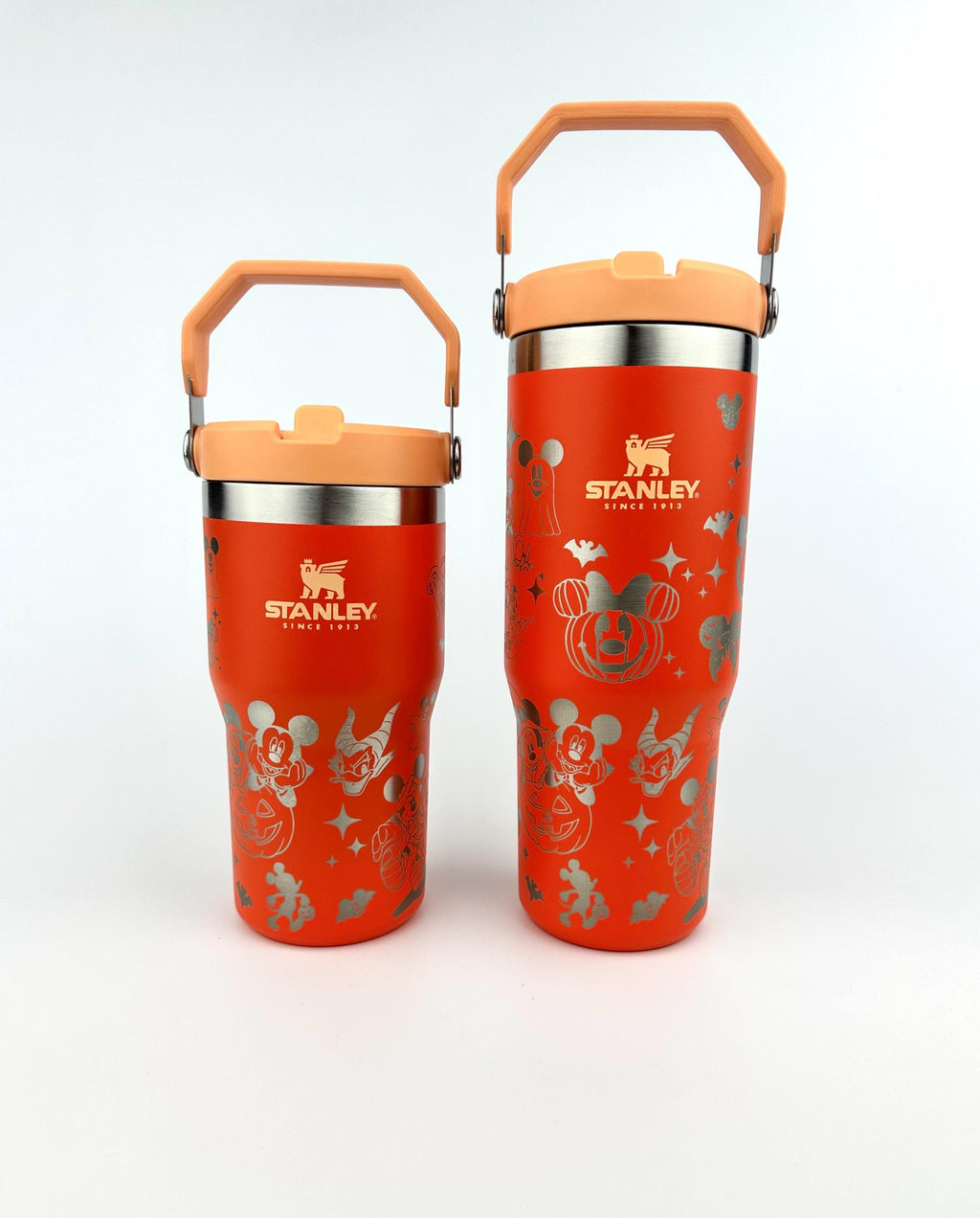 Disney Halloween Stanley Tumbler Iceflow Custom Engraved Personalized water bottle 30 oz and 20 oz Stanley Iceflow with flip straw engraved
