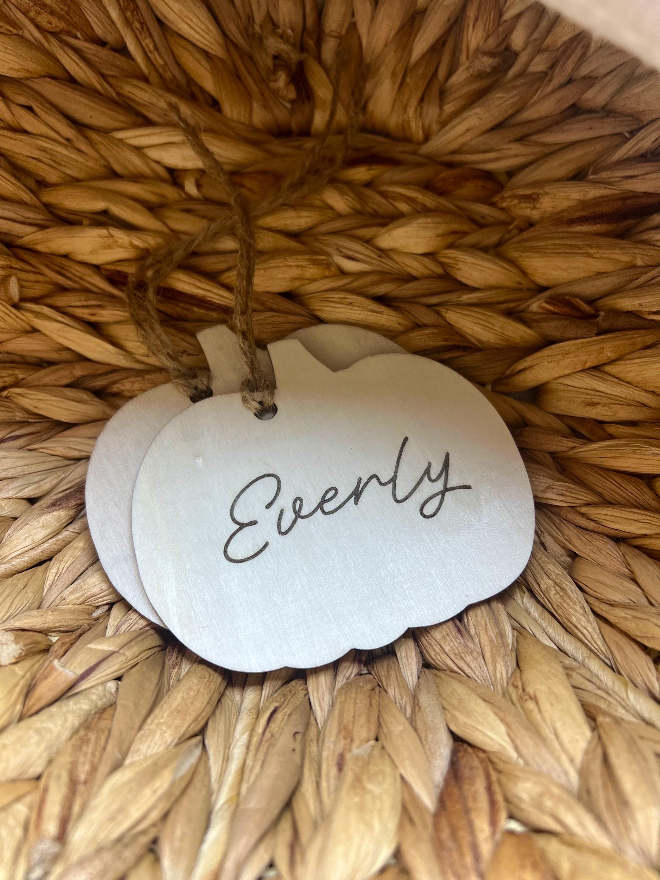 Halloween Boo Basket Tags wood Halloween tags for baskets pumpkin ornament tag wood spooky decoration fall ornament