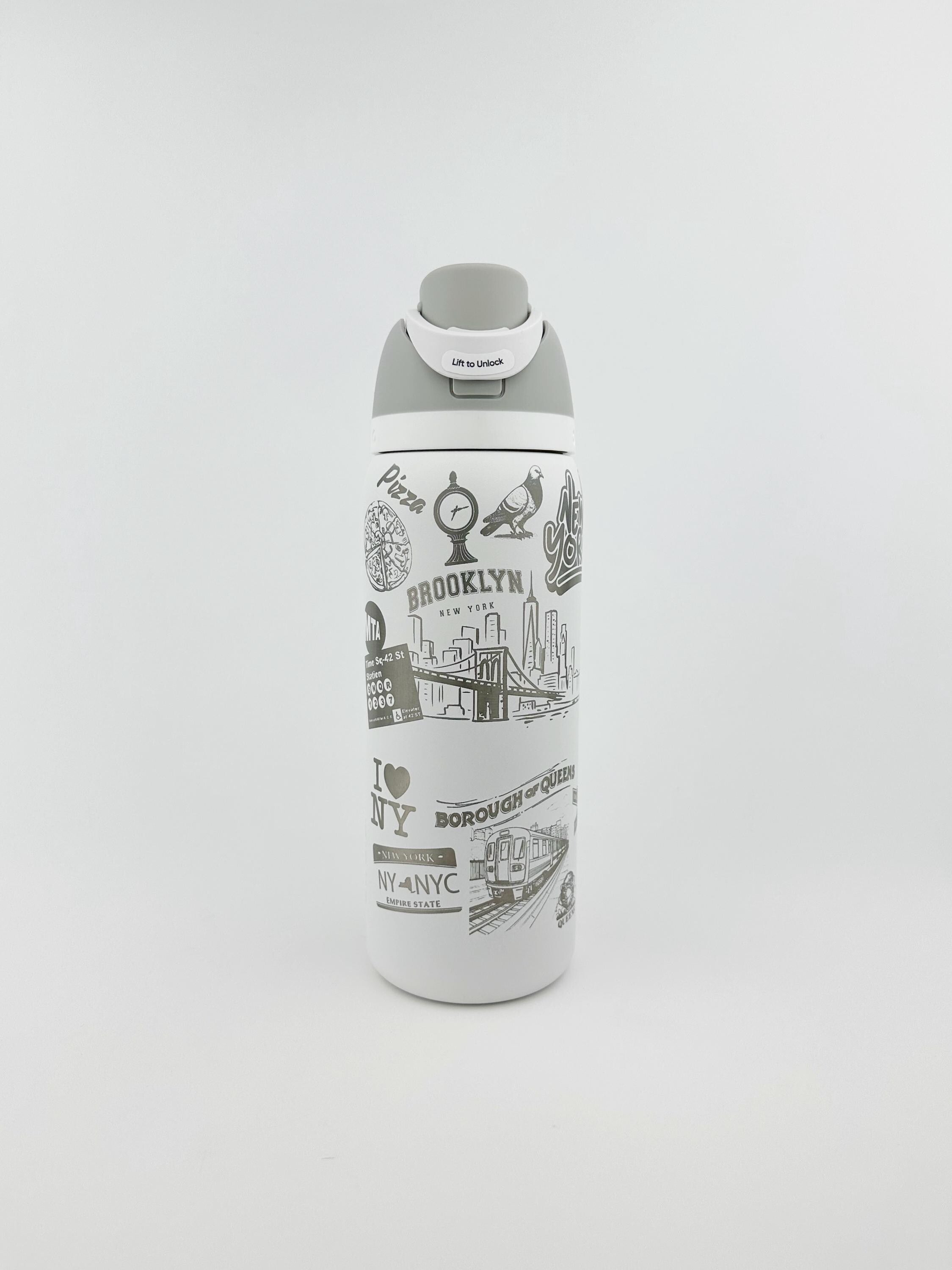 New York City Cup Owala Engraved Tumbler Custom engraved gift idea tumbler personalized NYC travel cup