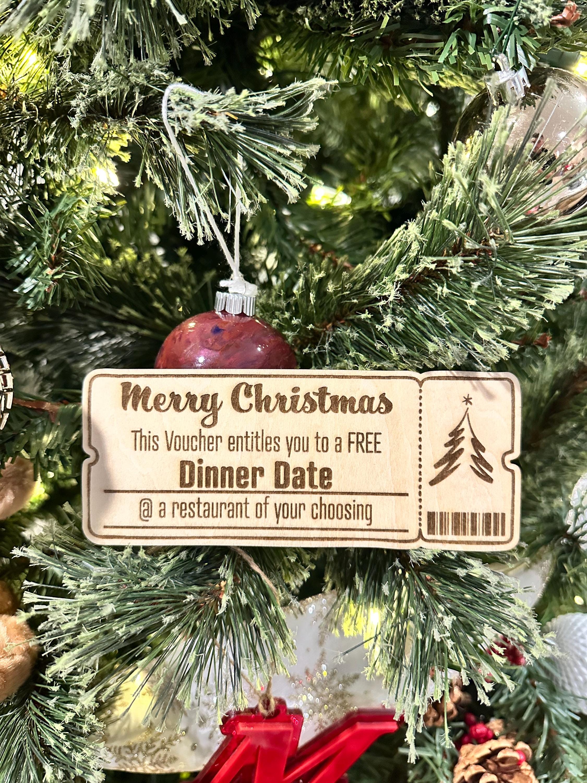 Custom Engraved Wood Vouchers - Personalized Laser Cut Gift for Birthdays, Christmas, Anniversaries, Valentine’s, and Special Occasions