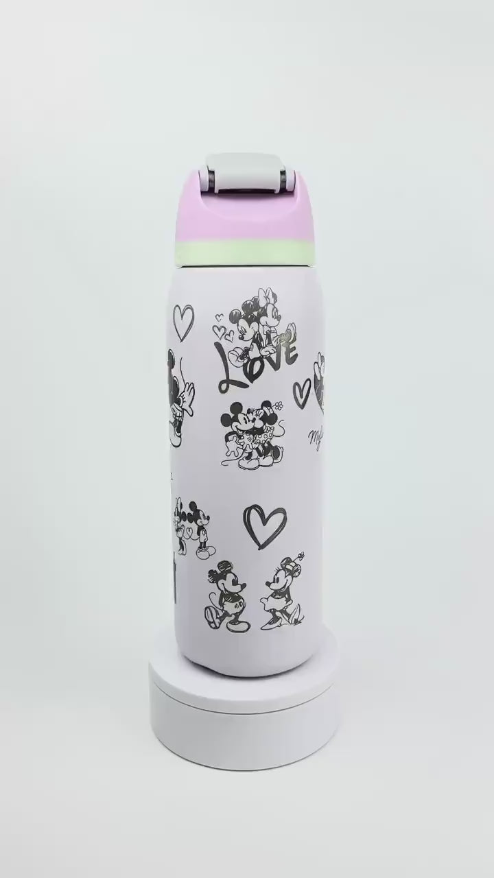 Mickey and Minnie Owala Engravings Disney Custom Engraved Water Bottle Love Disney Gift Idea For Mickey Lovers