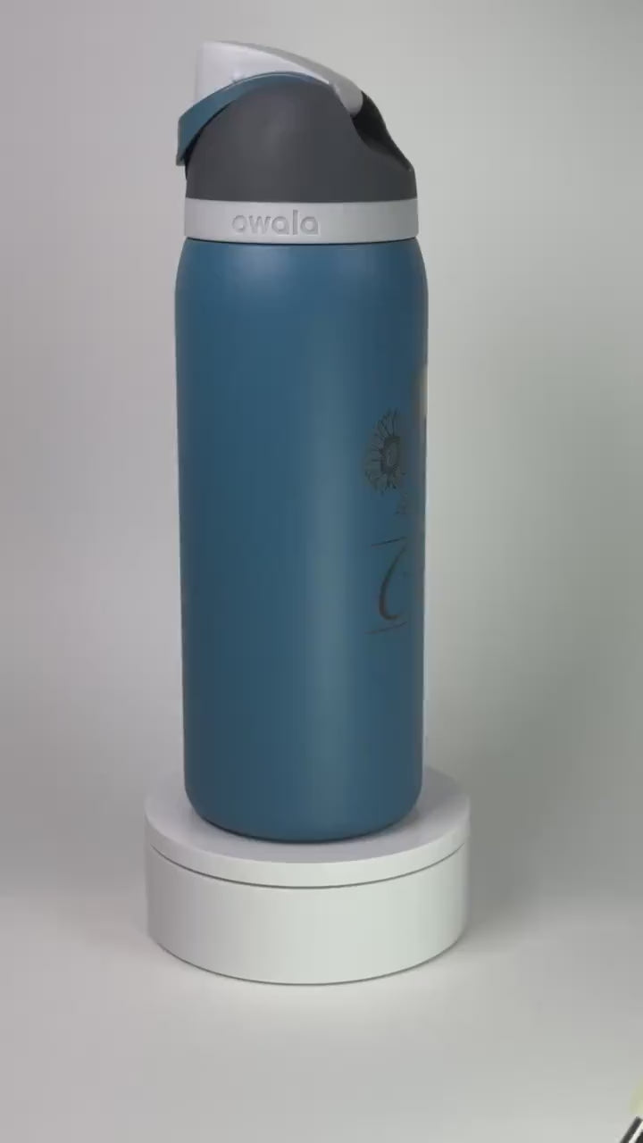 Owala Engravings Sunflower Custom Engraved Candy Coated Water Bottle