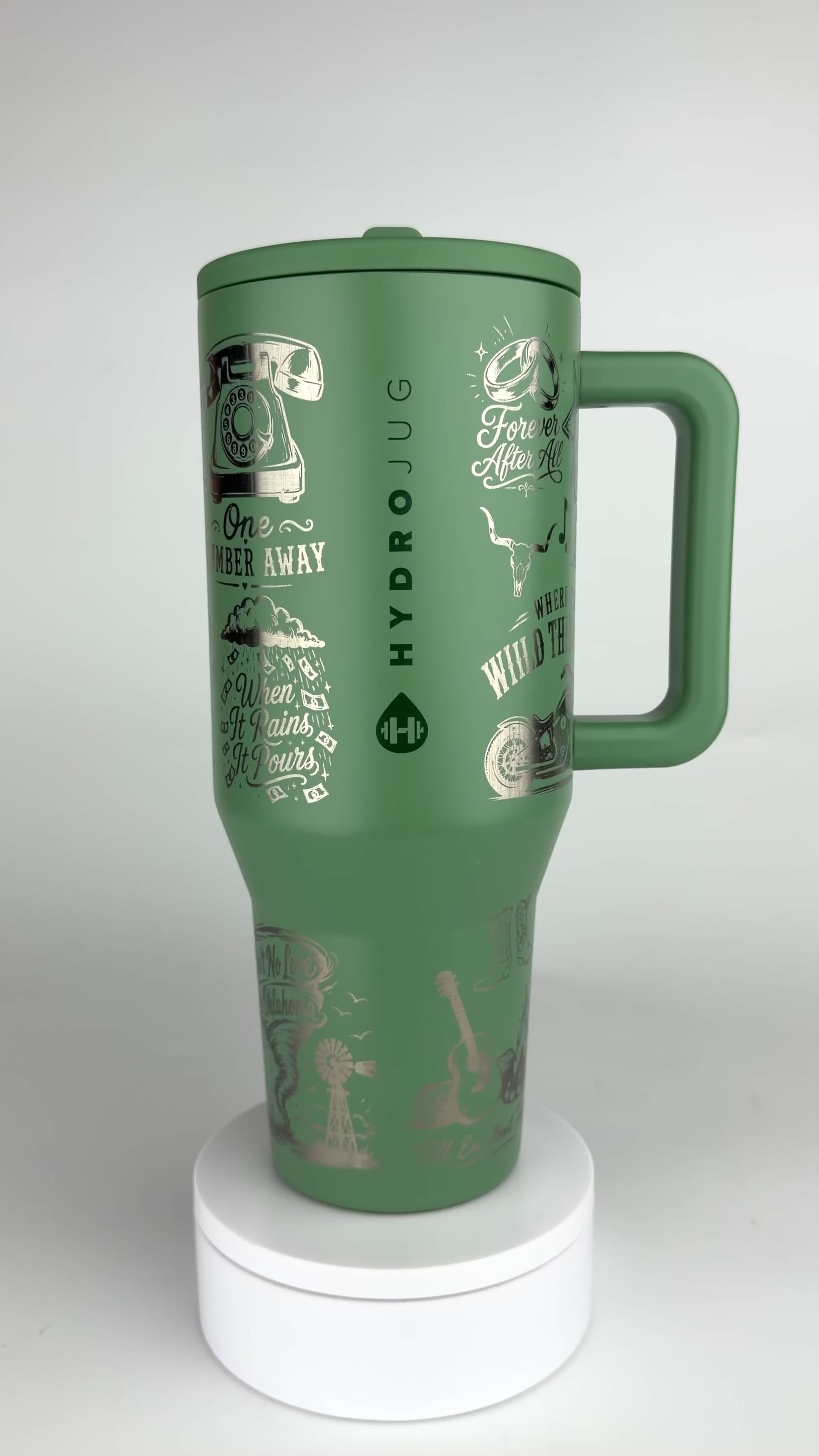 Luke Combs Engraved HydroJug Tumbler – Country Music Water Bottle, 32oz & 40oz
