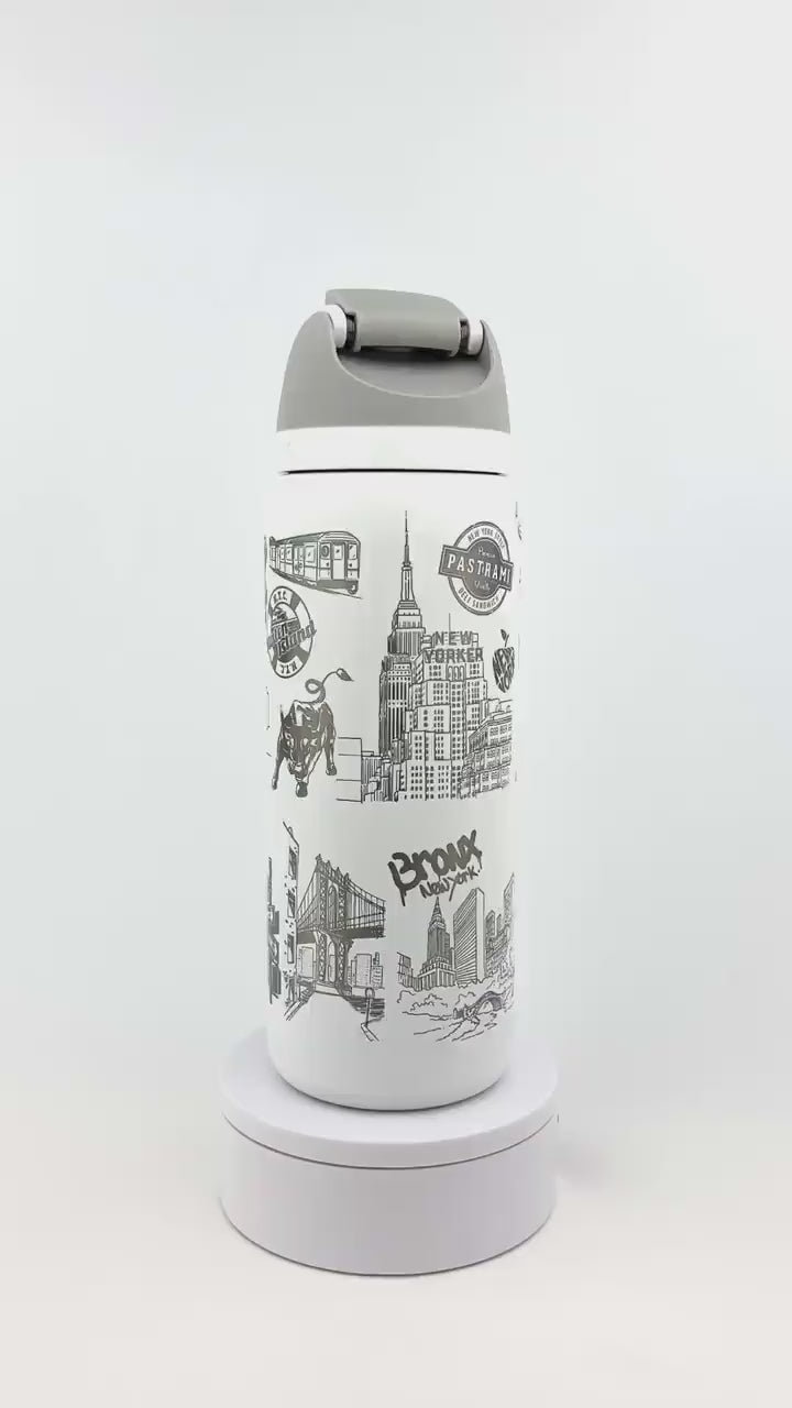New York City Cup Owala Engraved Tumbler Custom engraved gift idea tumbler personalized NYC travel cup