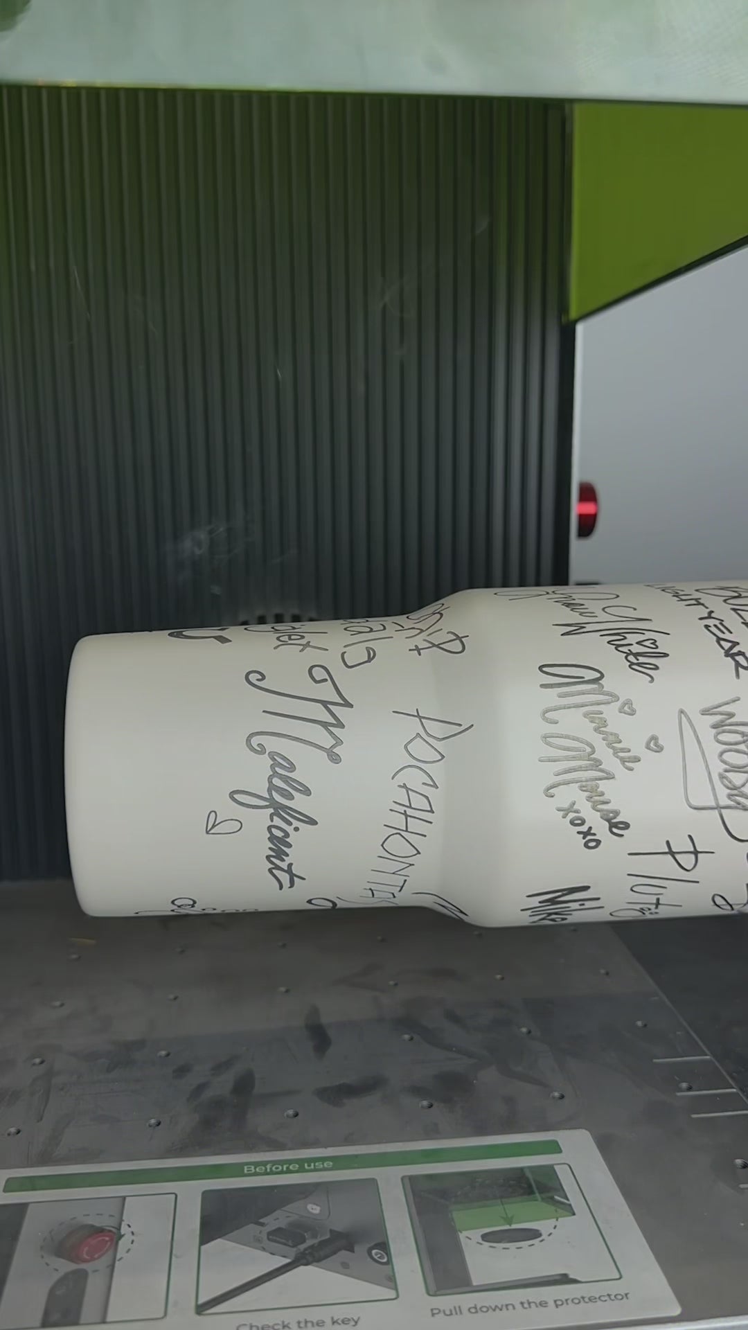 Disney Character Engraved HydroJug 32 oz Sport | Custom Signature Wrap | Disney-Inspired Tumbler Gift